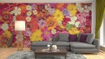 fotobehang woonkamer bloemen